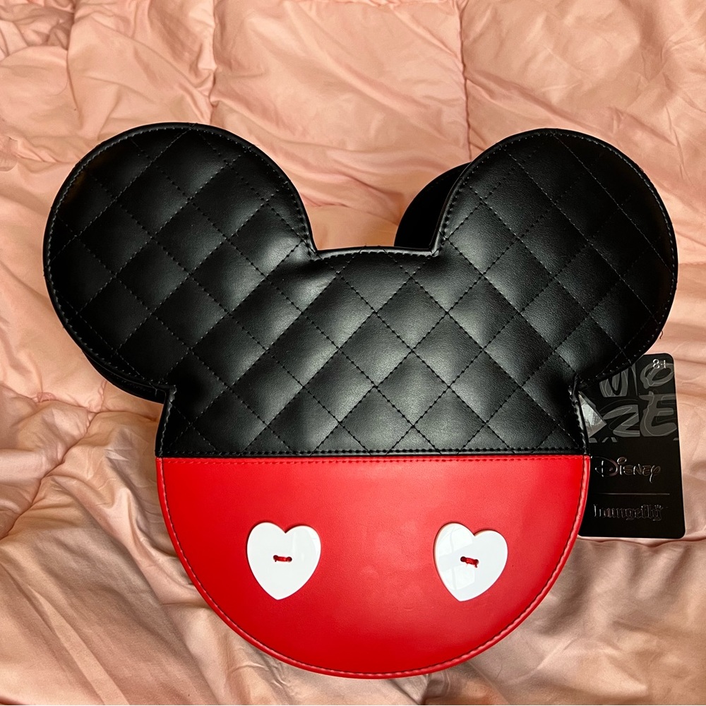 Mickey and Minnie Loungefly crossbody purse